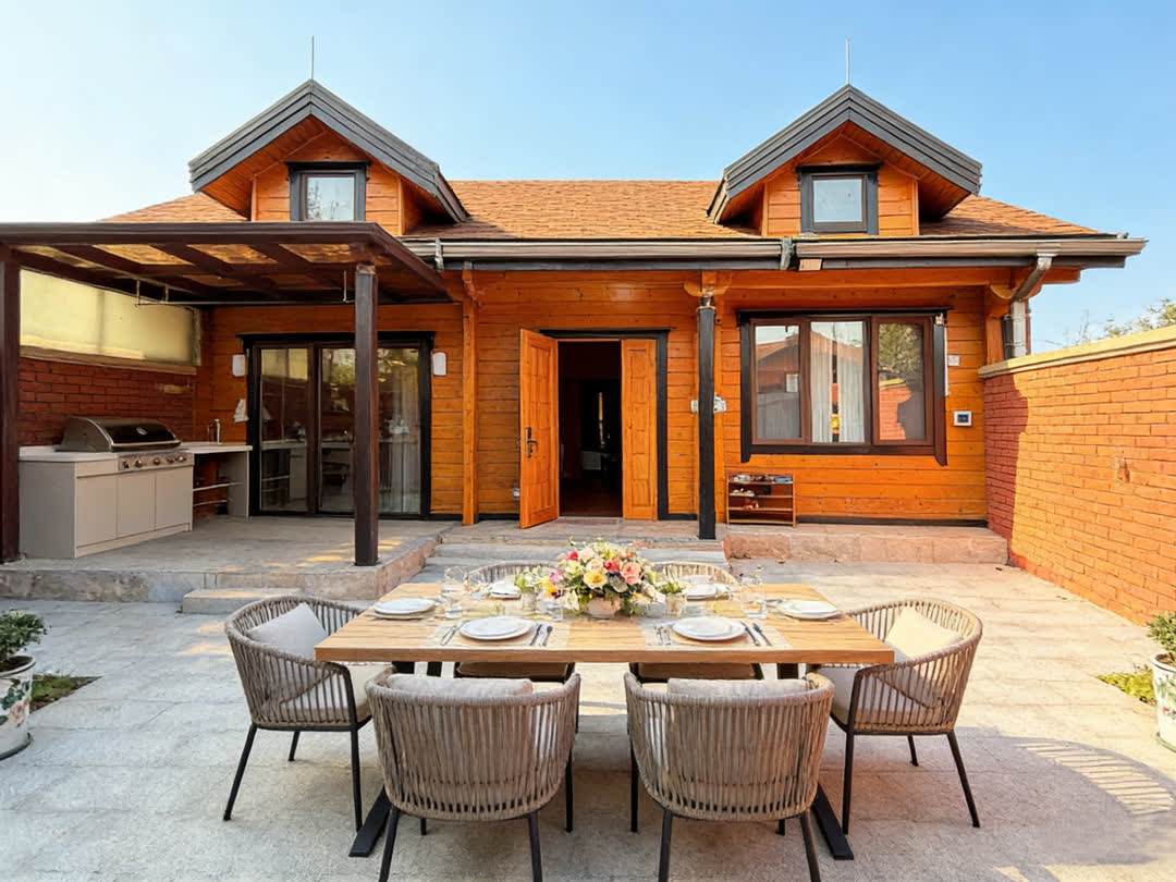 院子烧烤实拍
