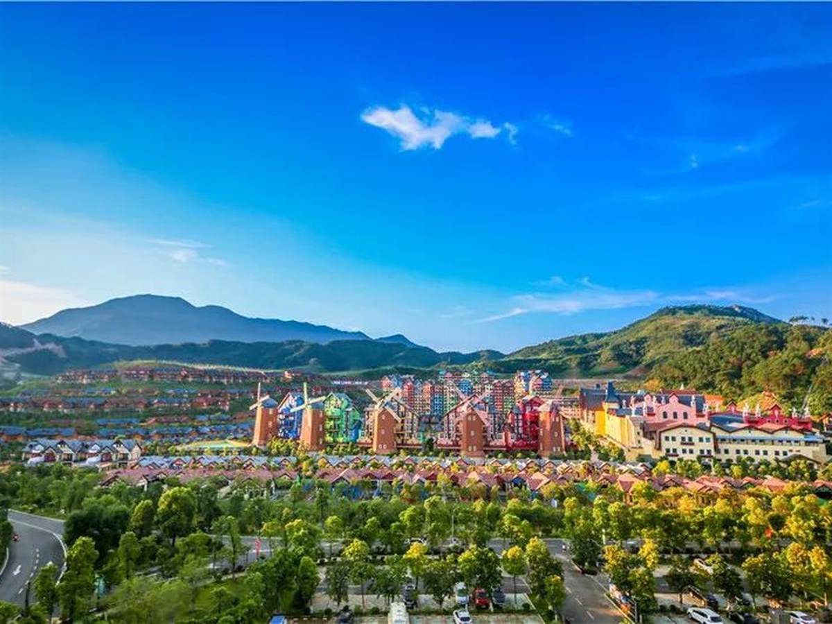 河源巴伐利亚庄园园区航拍实景 · 国家 4A 级旅游景区与国家级旅游度假区