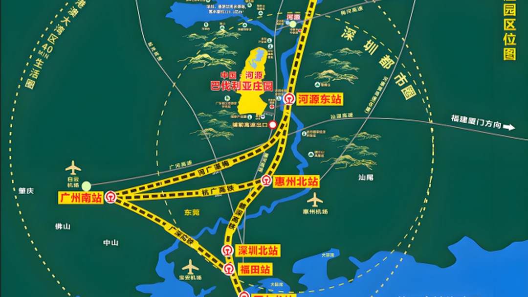 巴伐利亚庄园交通位置示意图